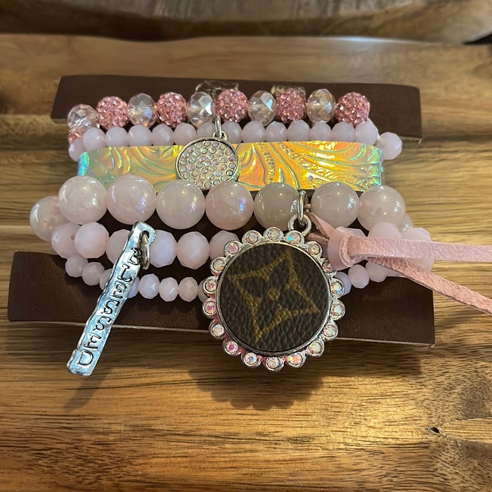 Up Cycle LV stack bracelet